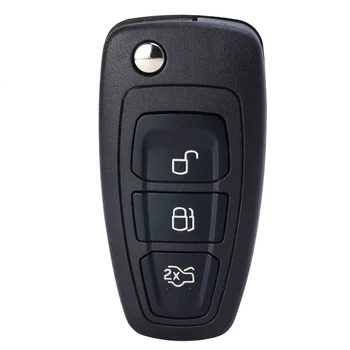 Keyforkess 434MHz 4D63 Chip 5WK49986 sostituzione telecomando portachiavi 3 pulsante per Ford c-max s-max Focus MK3 Grand Mondeo 2010-2018 - KEYECU 434MHz 4D63 Chip 5WK49986 sostituzione telecomando portachiavi 3 pulsante per Ford c max s