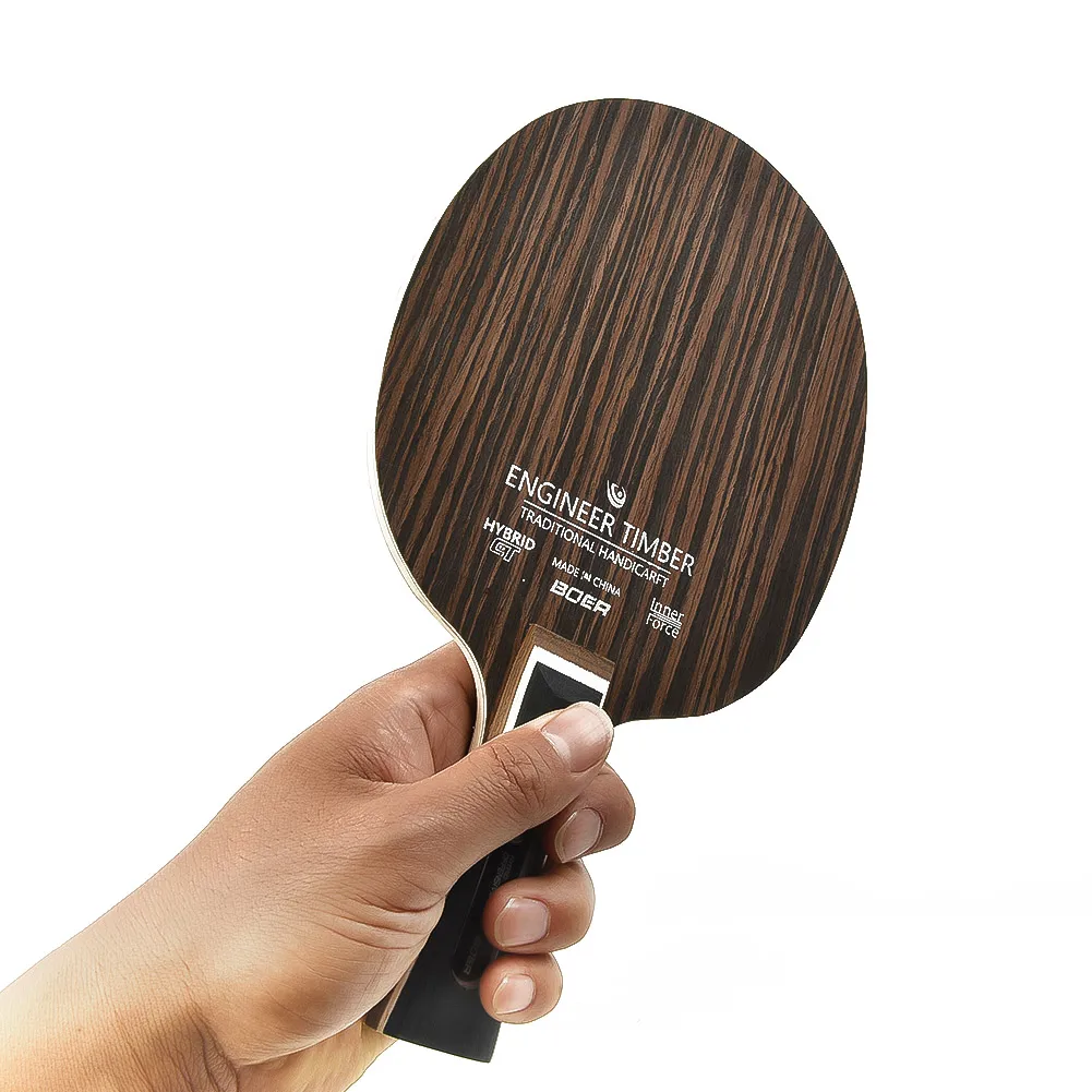 Description Picture 2 of itemTable Tennis Racket 5 Layers Pong Blade Paddle Ebony Dalbergia  Iron Sword Wood Tennis Rackets Professional Long Handle