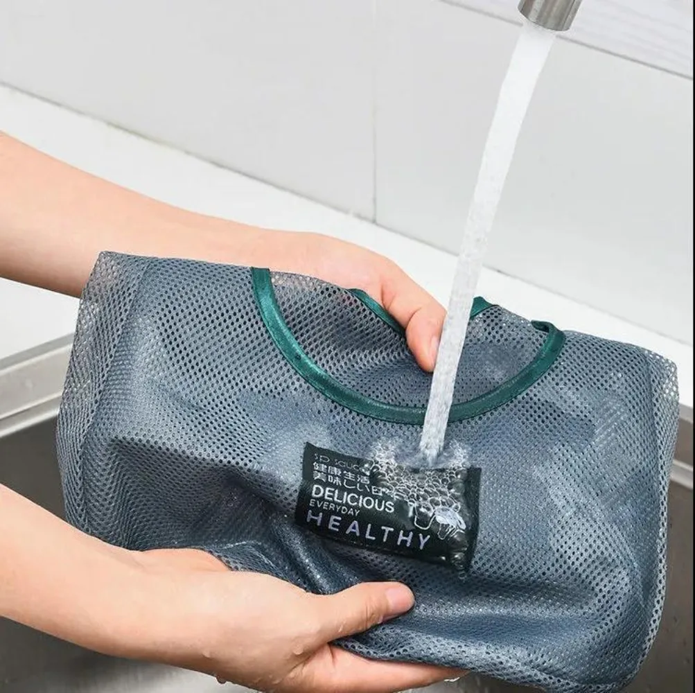 Fruit and Vegetable Storage Bag Kitchen Single and Double Layer Onion Ginger Garlic Mesh