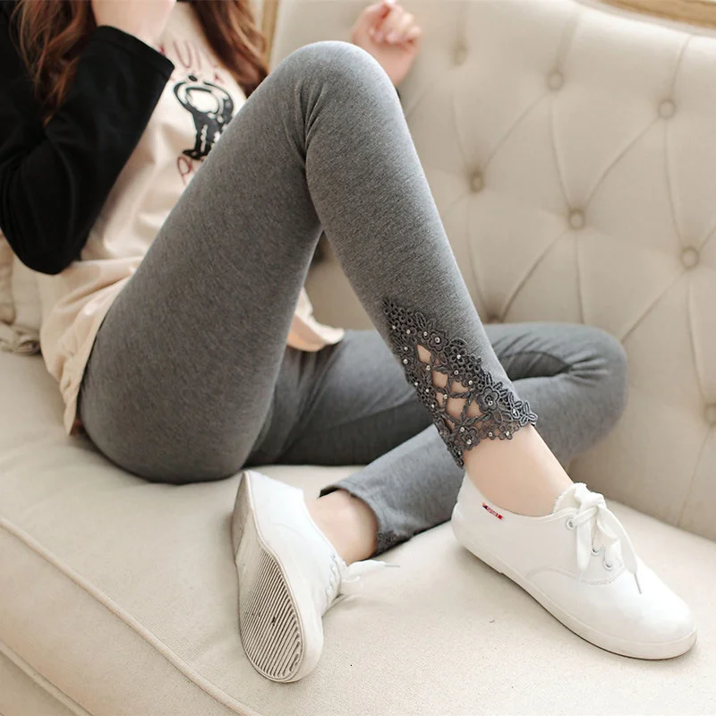 sexy Women Leggings Fashion Gauze Patchwork Breathbale Legging Workout Comfortable Pants trousers leg08
