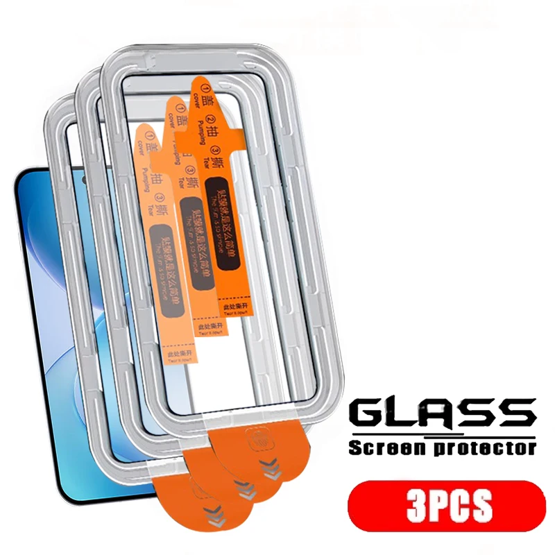 Premium Tempered Glass Screen Protector for OPPO Reno 16 Pro – 9H Hardness, Full HD Clarity, Dust-Free, Available in Sets of 1 to 4