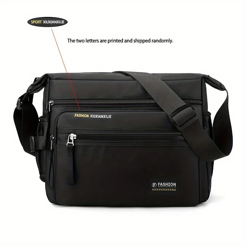 Multifunctional Crossbody Bags for Men, Nylon Waterproof Shoulder Bag, Luxury Design, 2025 - 4