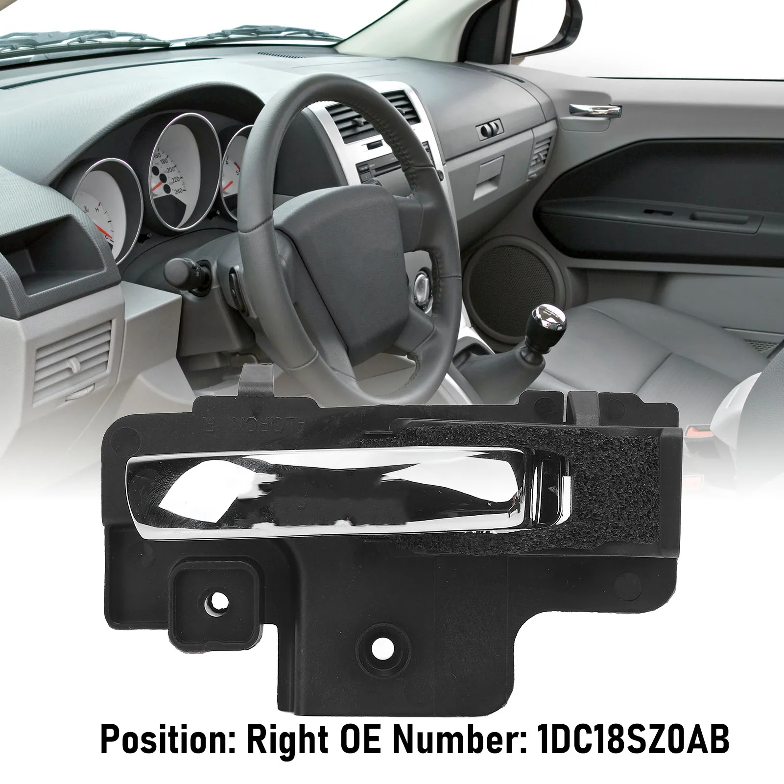 Car Interior Door Handle High Robustness Stylish Look Auto Interior Door Handle Smoother Grip Improved Sensitivity for Caliber