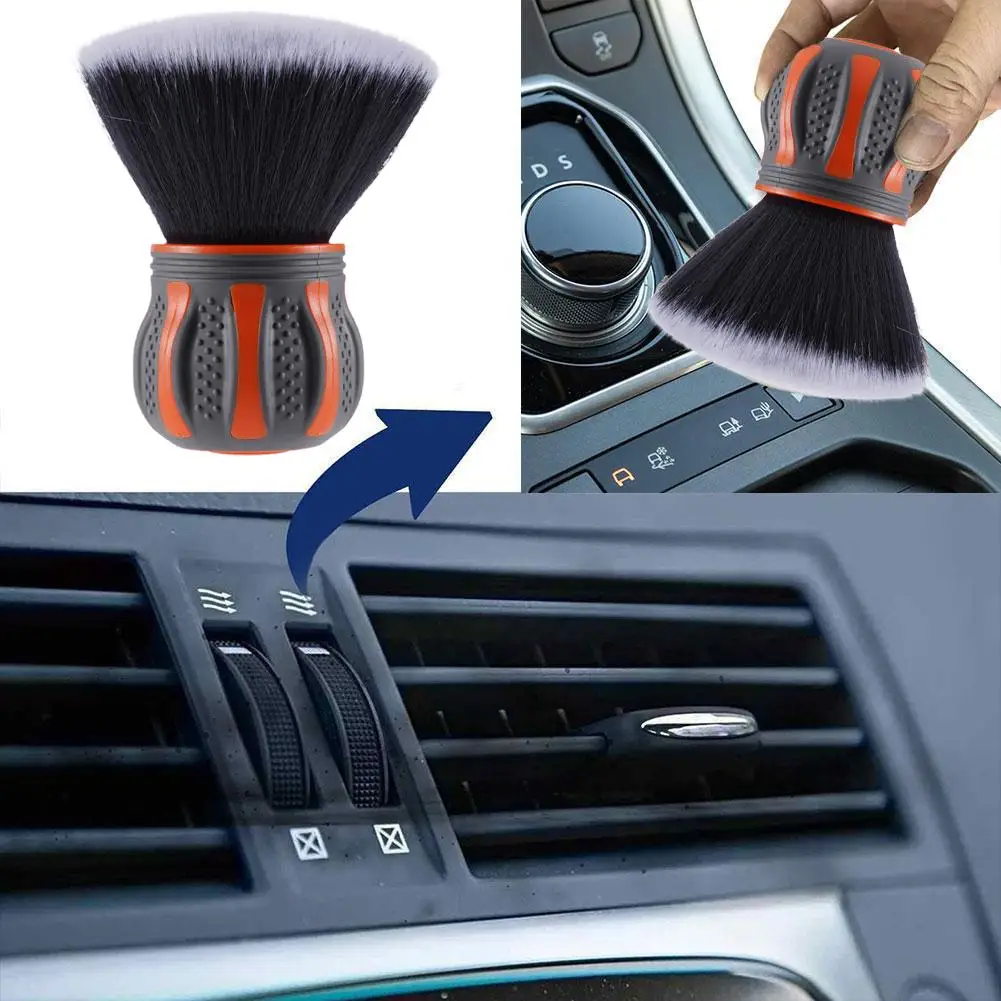 Ultraweiche Borsten, Auto-Detaillierungsbürste, XL-Synthetikbürste mit ergonomischem Griff, Reinigung von Staub in Rissen im Inneren oder außerhalb von Fahrzeugen – Detail 9