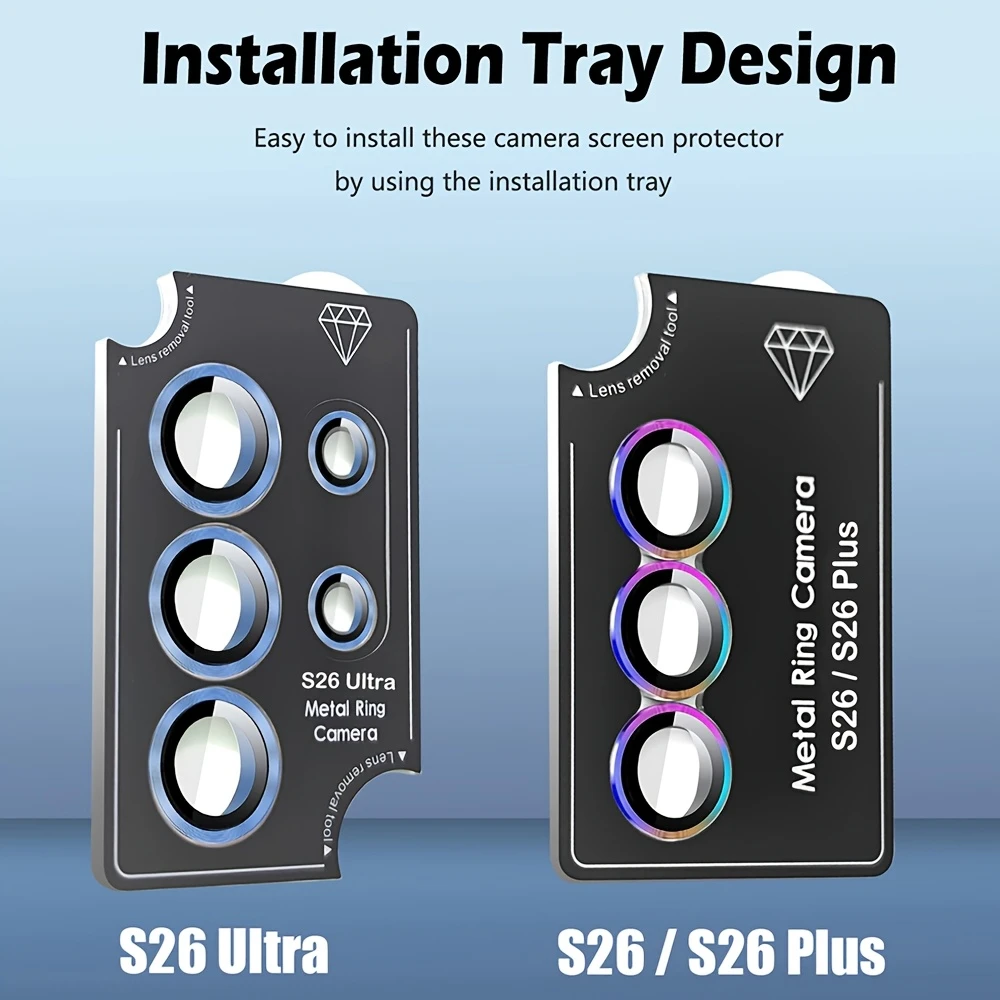 Premium Individual Metal Lens Protectors for Samsung Galaxy Ultra Series - Easy Installation