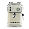 Semi-automatic High-pressure Steam Foaming Milk Household Coffee Machine Electric Stainless Steel 1.5L Black 220V English 5kg 5