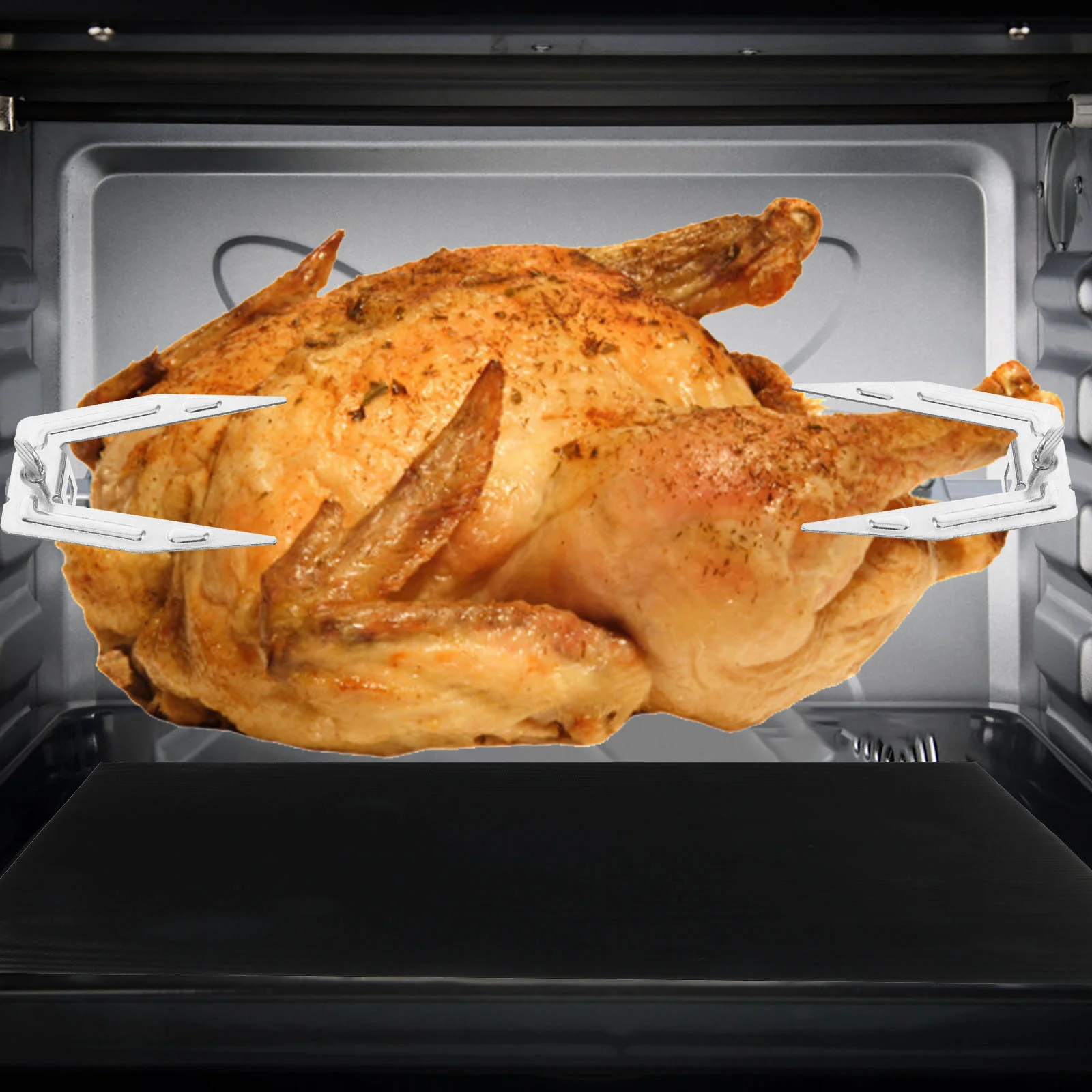 6 Sets Air Fryers Oven Roast Accessories Electronic Food Fork Chicken Tools Meat Grilled Forks Fish Rack chicken grilling supplies