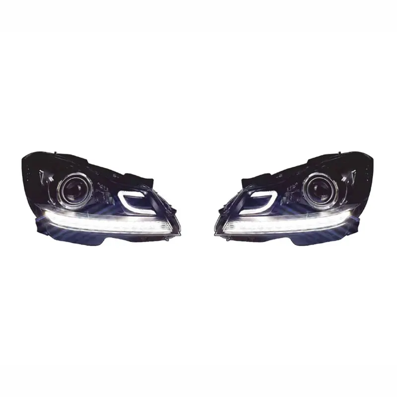 

Фонари головного света для Mercedes Benz C-Class W204, модификация до C63 AMG, фонари 2011-2014