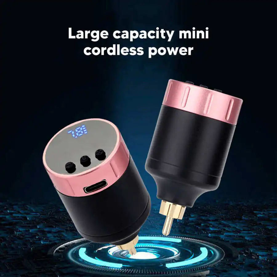 1300/1500mAh Cordless Tattoo Power Supply Microblading Tattoo Pen Battery Interface for Machine Body Art Salon