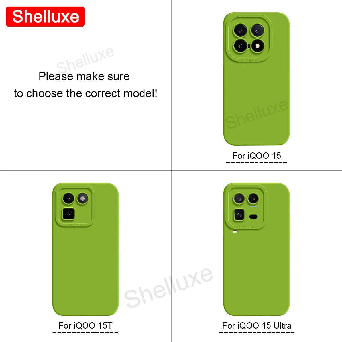 Enhanced Liquid Silicone Shockproof Phone Case – Square Soft Cover by Shelluxe