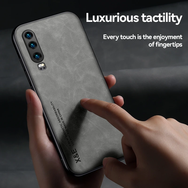Фото Чехол для Huawei P20 P30 Pro, автомобильный магнитный держатель, чехол для телефона Huawei P30 Lite Mate 20X 20 30 Pro, силиконовая Противоударная задняя крышка №3