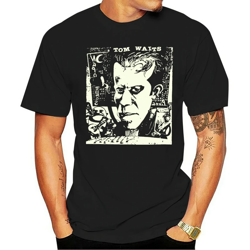 

NEW Tom Waits Concert Black Streetwear Short Sleeve T Shirt USA Size