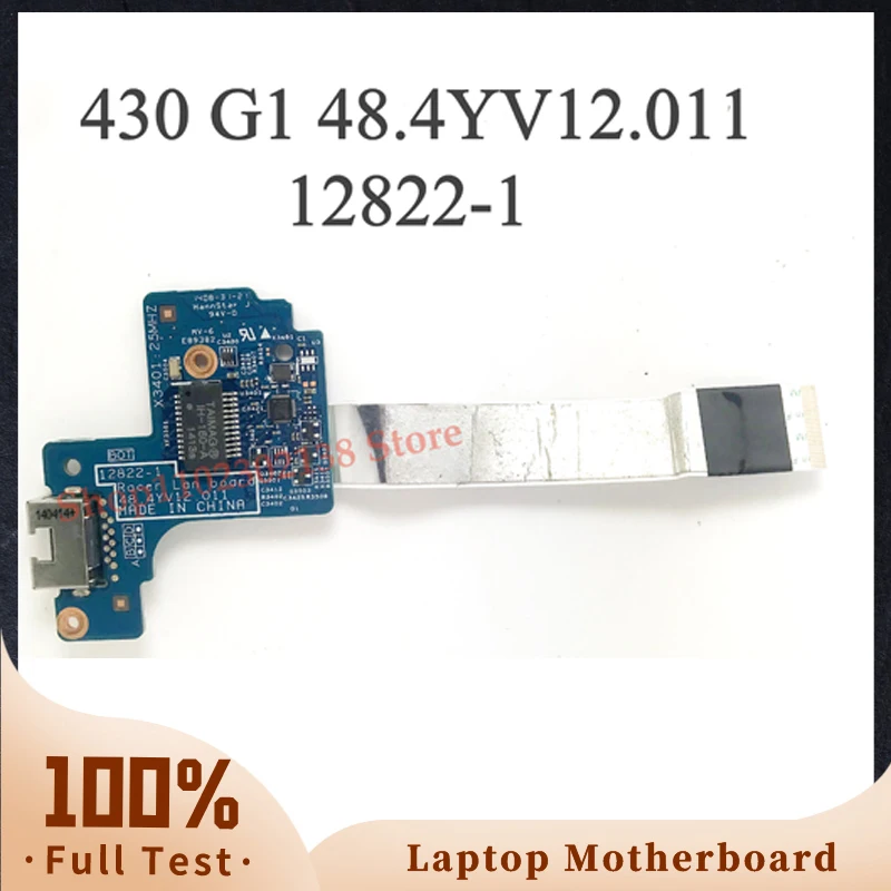 

Free Shipping High Quality Ethernet Port Board Racer Lan Board For HP ProBook 430 G1 12822-1 48.4YV12.011 100% Full Working Well