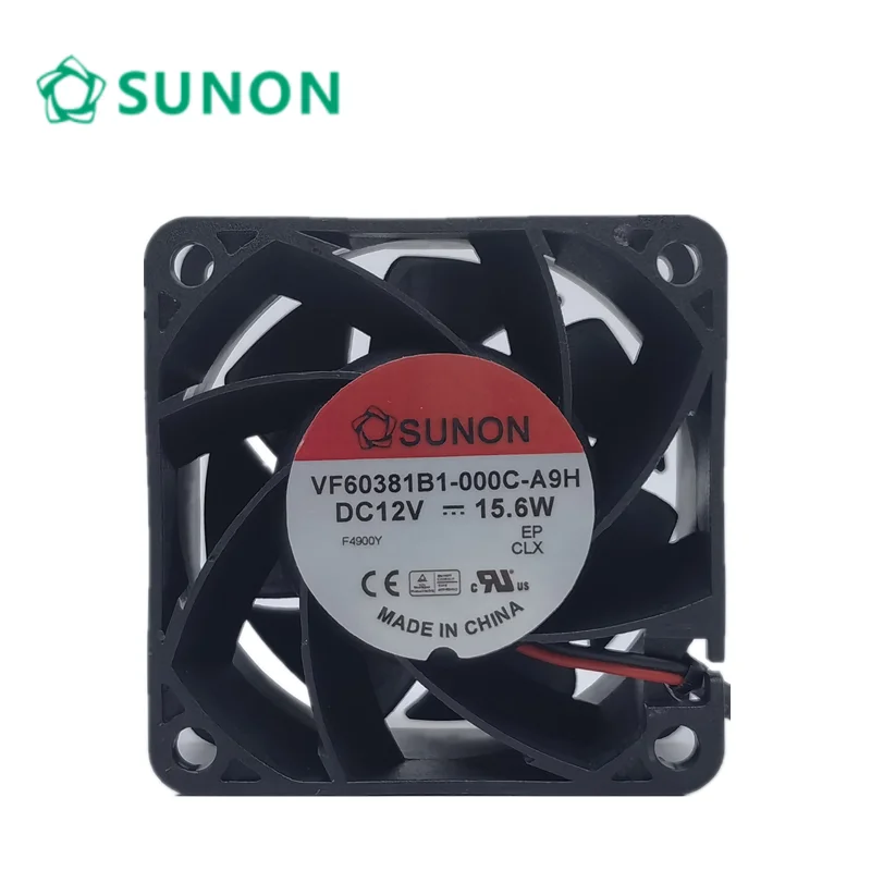 

New for Sunon VF60381B1-000C-A9H 12V 15.6w 6038 6cm 60*60*38MM large air volume cooling fan