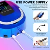 Cordless UV Nail Lamp 48LEDs 168W Professional LED Nail Lamp with Touch Display UV Light for Gel Nails Built-in 3-Timer Modes 4