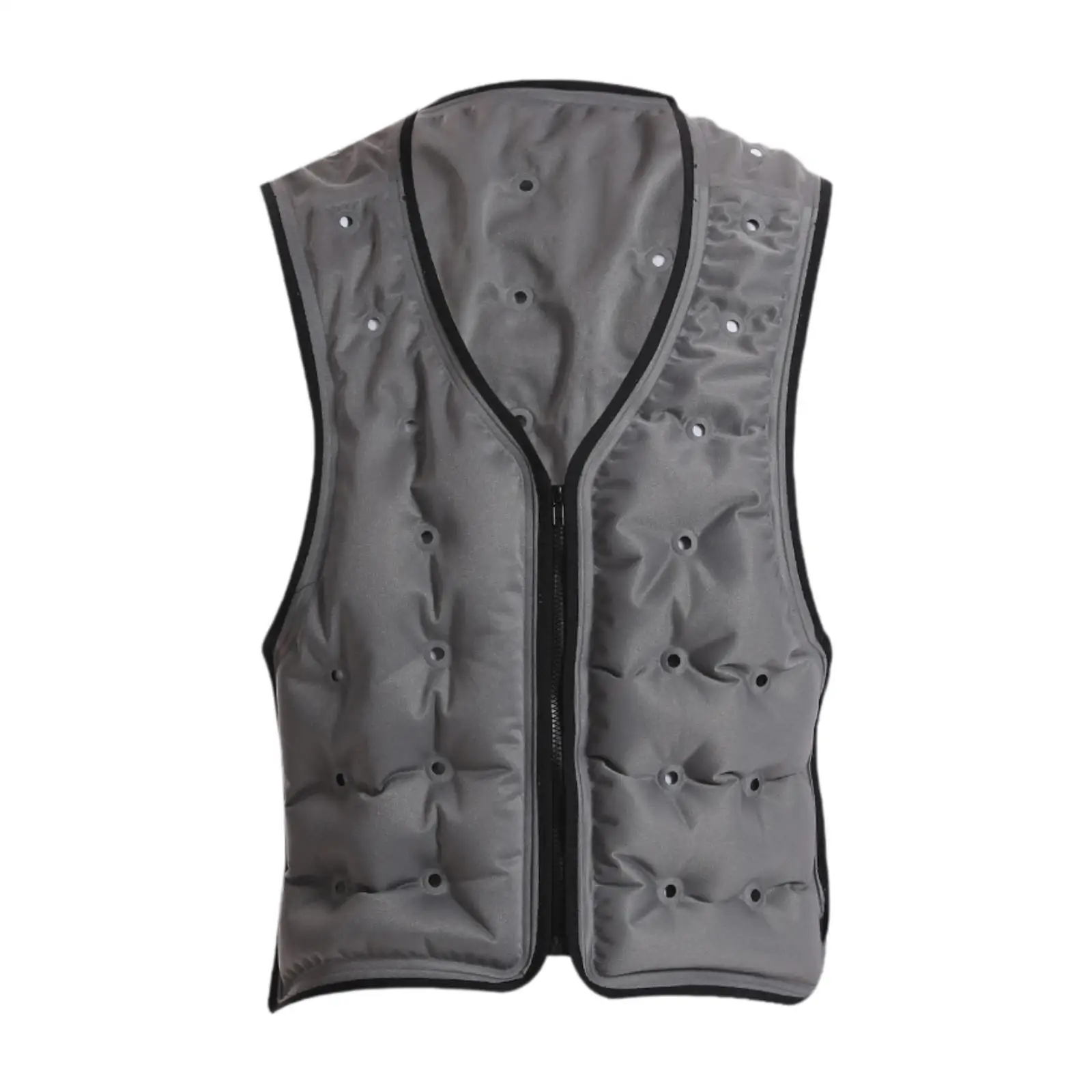 Ice Pack Vest Outdoor Hiking Vests Summer Zipper Quick Cooling Cooling Vest for Running Cycling Fishing Adult Men