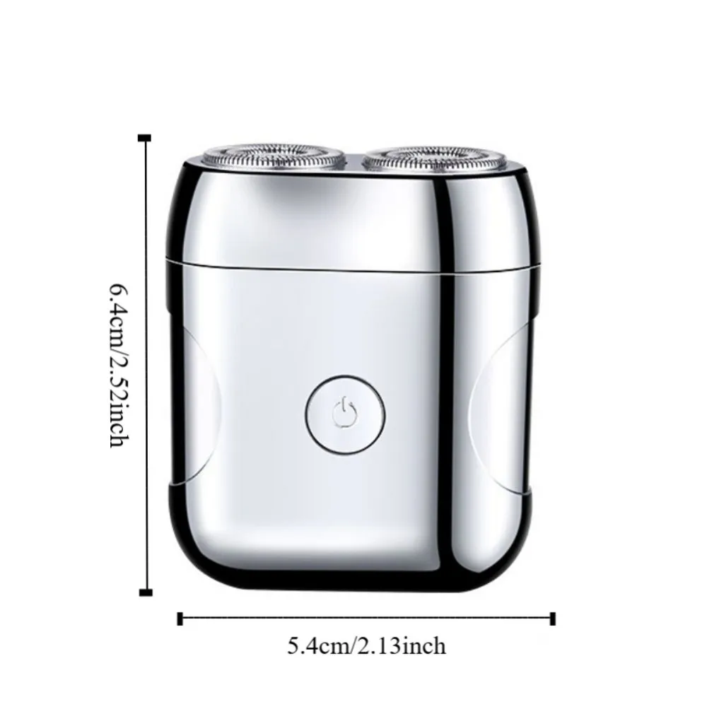 Rechargeable Ultra Clean Double Head Razor Digital Display Silent Electric Shaver Washable Quiet Operations Mini Shaving Men