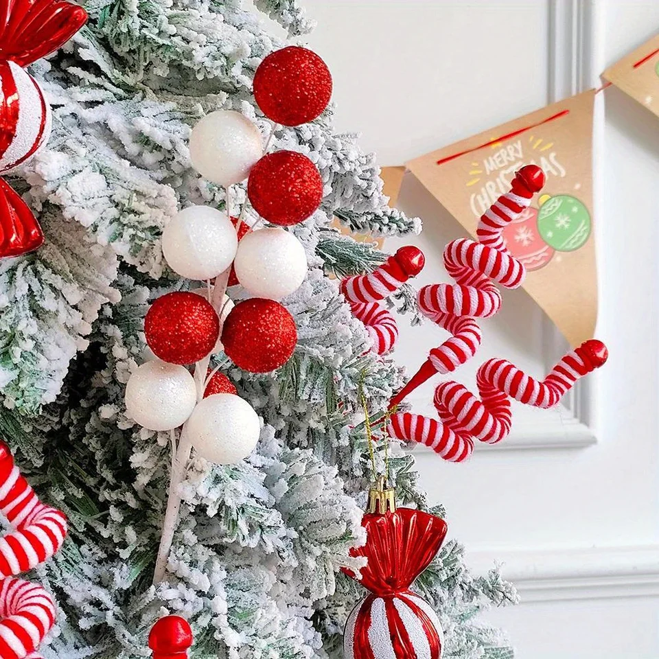 Pendaglio Bastoncini di Zucchero Rosa - Decorazione Natale - Mamo Non Mamo