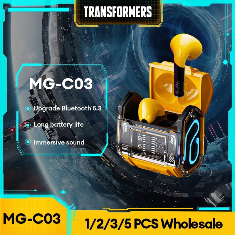 

Choice TRANSFORMERS MG-C03 TWS Wireless Bluetooth 5.3 Earphones Gaming Music Dual Mode Earbuds HiFi Sound Low Latency Headphones