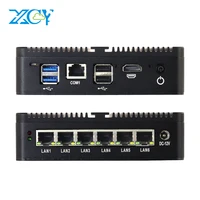 XCY Fanless Mini PC Router 12th Gen Intel Celeron J6412 Processor 6x Intel i226V 2.5G LAN Support Windows Linux Pfsense OpenWrt 1