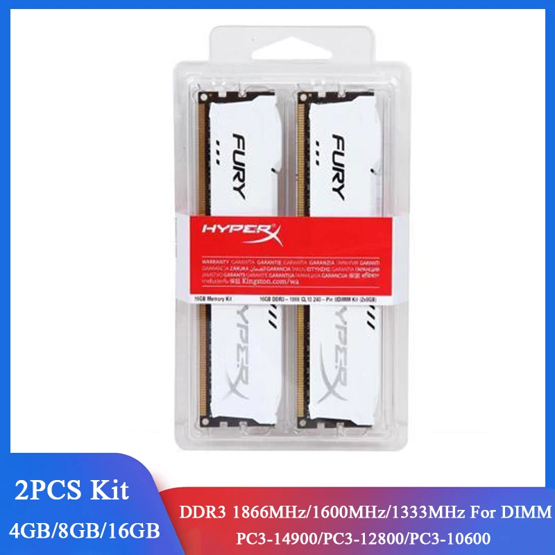 Hyperx pc Memory Kit Desktop Ram Pc312800 1.5v Ddr3 8gb 16gb 2x4gb 2x8gb 1866mhz 1600mhz 1333mhz