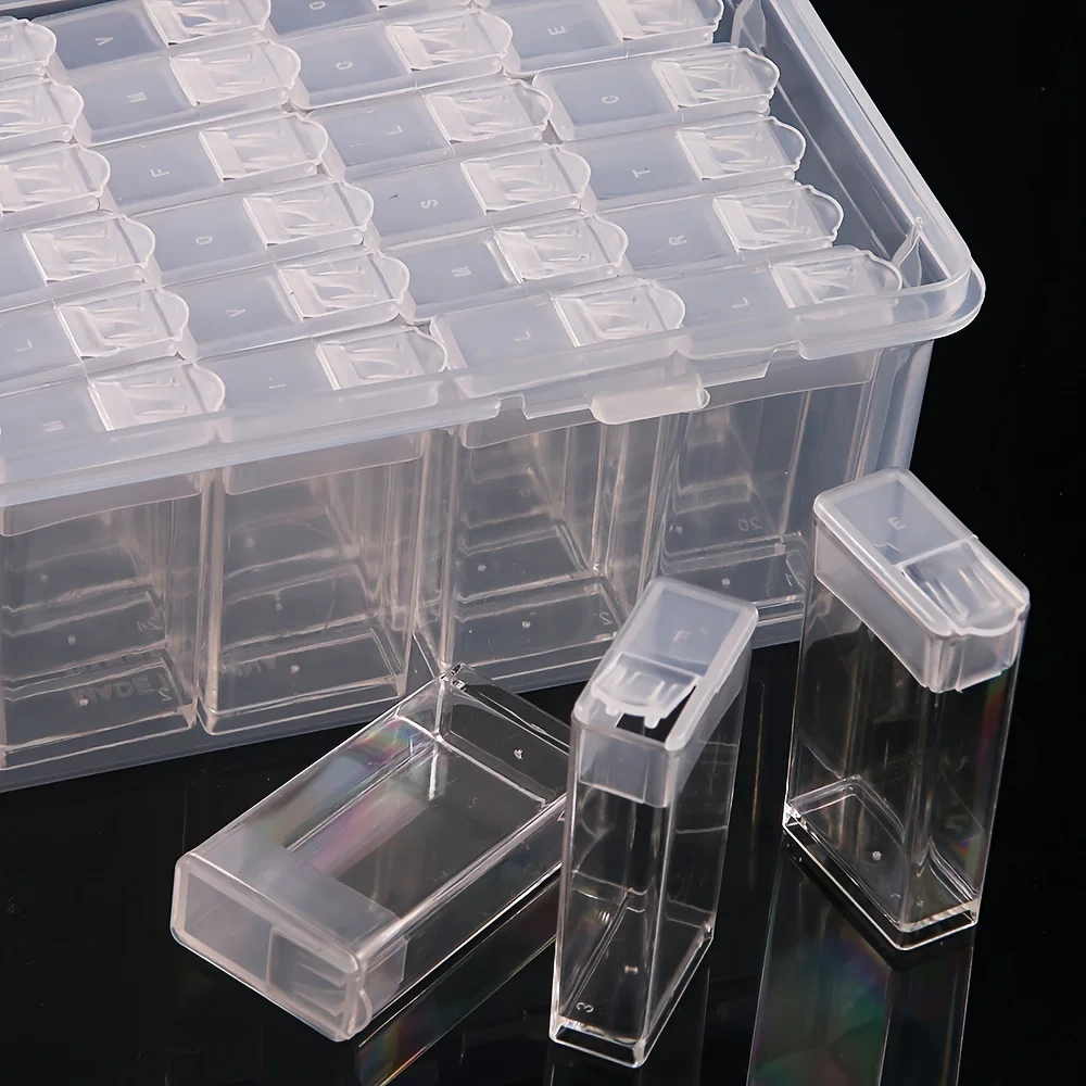5D DIY Art Storage Container Nnail Jewelry Accessory Packaging Box Diamond Painting Storage Box Mosaic Packaging storage box diamond painting storage box