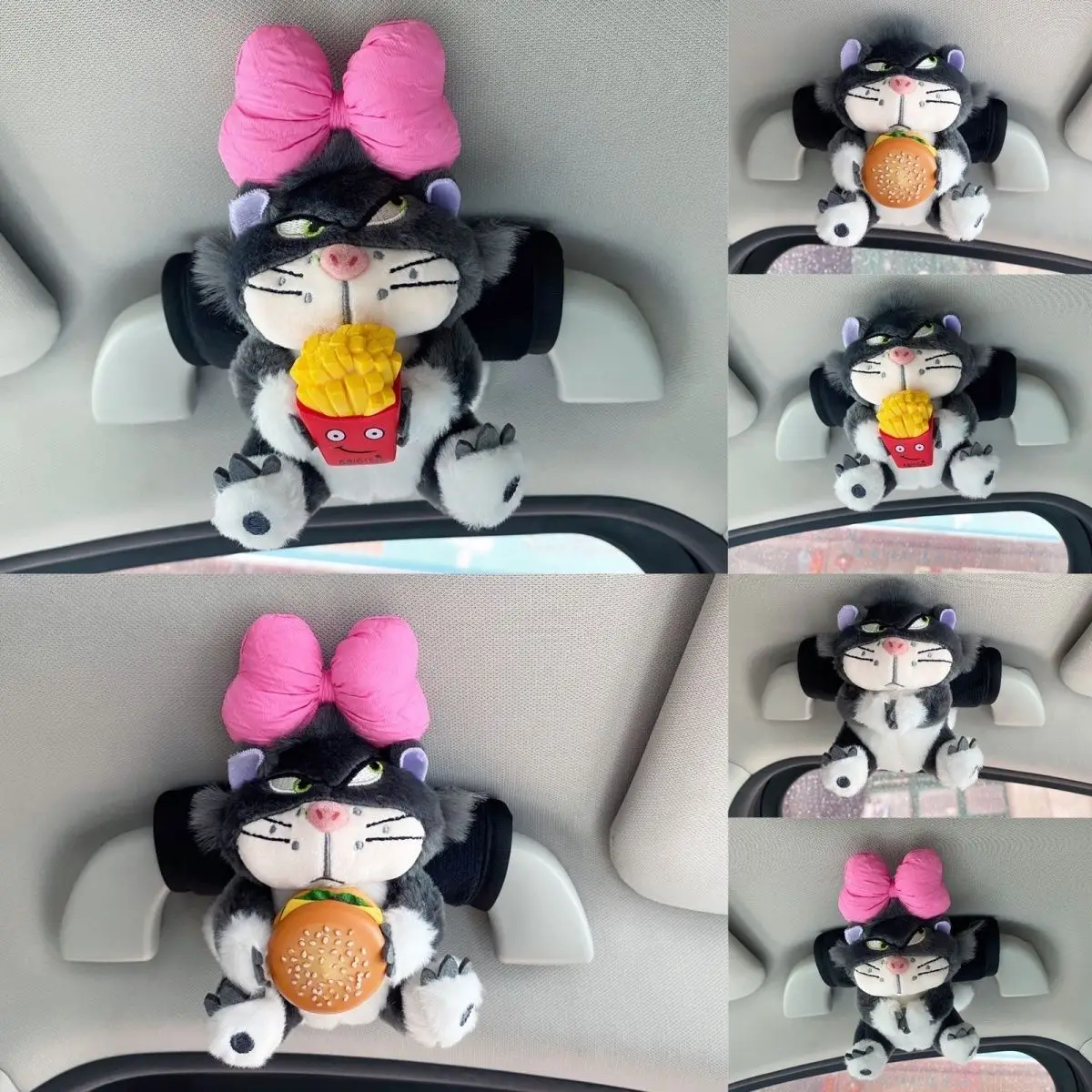 Cartoon Cute Lucifer Car Handle Protector Sleeve Universal Girls' Car Interior Decoration Supplies Roof Handle Sleeve
