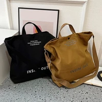 High Quality Women Canvas Shoulder Bag 2023 Shopping Bags Students Book Bag Cotton Cloth Handbags Large Tote For Girls wallet - Image 4