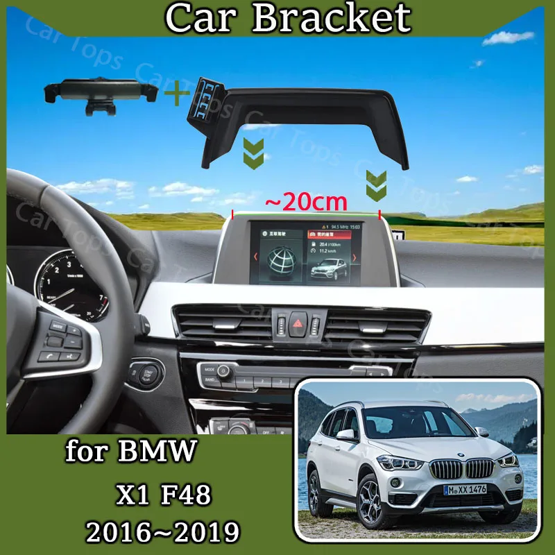 Mobile Phone Holder for BMW X1 F48 6.5" Screen GPS Screen Cell Stand Support Gravity Car Mount Accessories