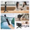Mini Tripod for DJI Osmo Pocket 3 Silicone Non-Slip Desktop Mount for OSMO Pocket 3 Light Weight and Compact Black Support 5