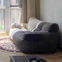 Lazy Bean Bag Sofas Giant Comfortable Beanbag Sofa Double Cute Fluffy Living Room Couches Large Modern Bedroom Tatami Couch 4