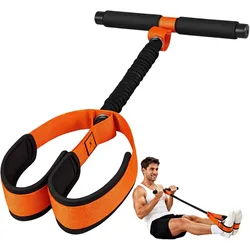 Premium Full - Body Resistance Band with Handles - Orange Fitness Equipment (Orange)