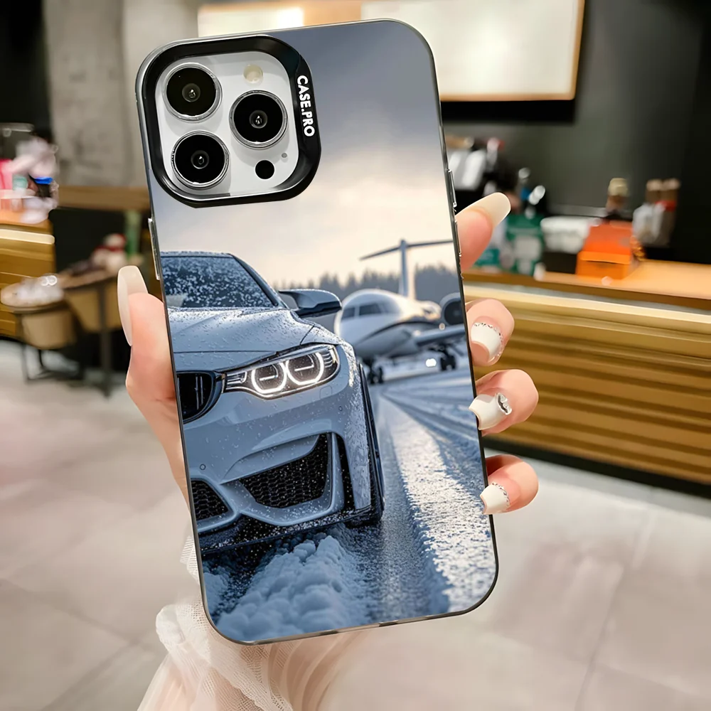 Elegant Black and White Anti-Fall Matte Bumper Phone Case