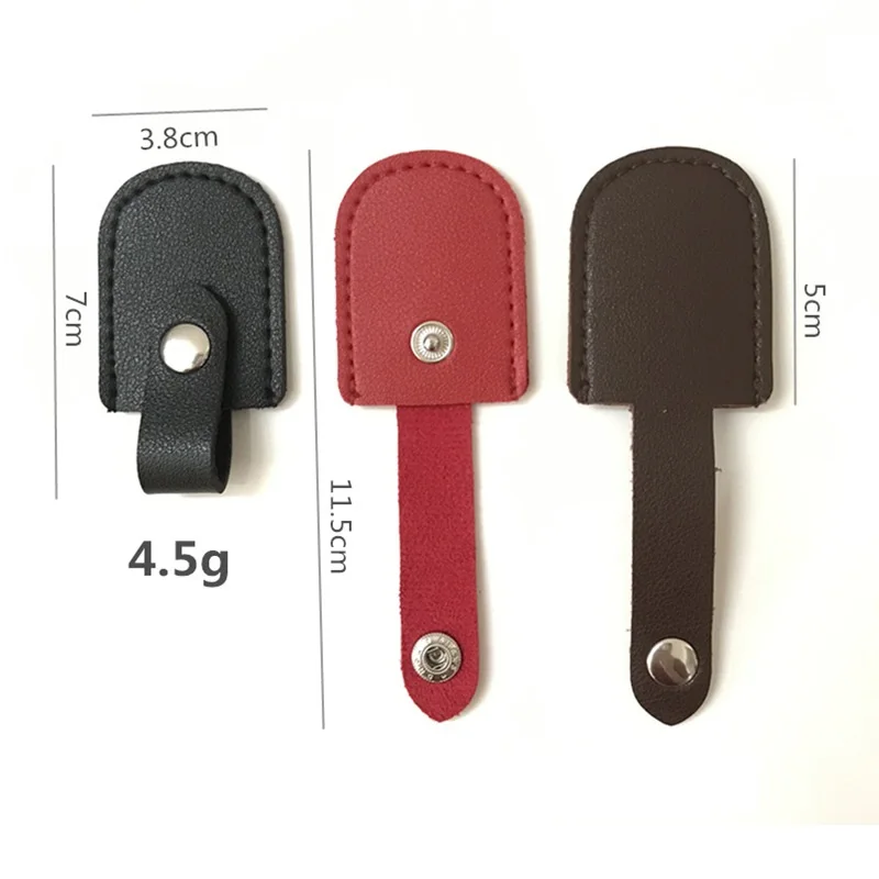 New Small Exquisite Sewing 9 Solid Colors Option Hasp Style Cuticle Nipper Tool Protection PU Leather Bags Scissor Cover Cases