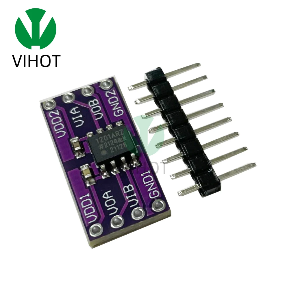Hailege 2 Stuks ADUM1201 Dubbele Kanaals Digitale Magnetische Isolator – Vervangt Optocouplers, Laag Stroomverbruik, Voor RS232 En RS485