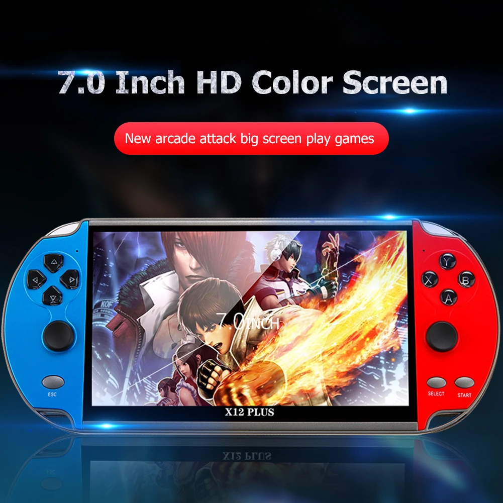Портативный игровой плеер X12 Plus 7 1 дюймов IPS экран портативная игровая консоль для