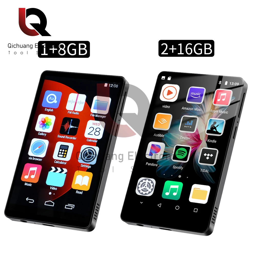 1Pcs 4.0 inches M9 Portable WiFi MP4 Player Touch with Bluetooth and WiFi MP3 MP4 Music Players Supports Multiple Languages MP4 Player Music Player