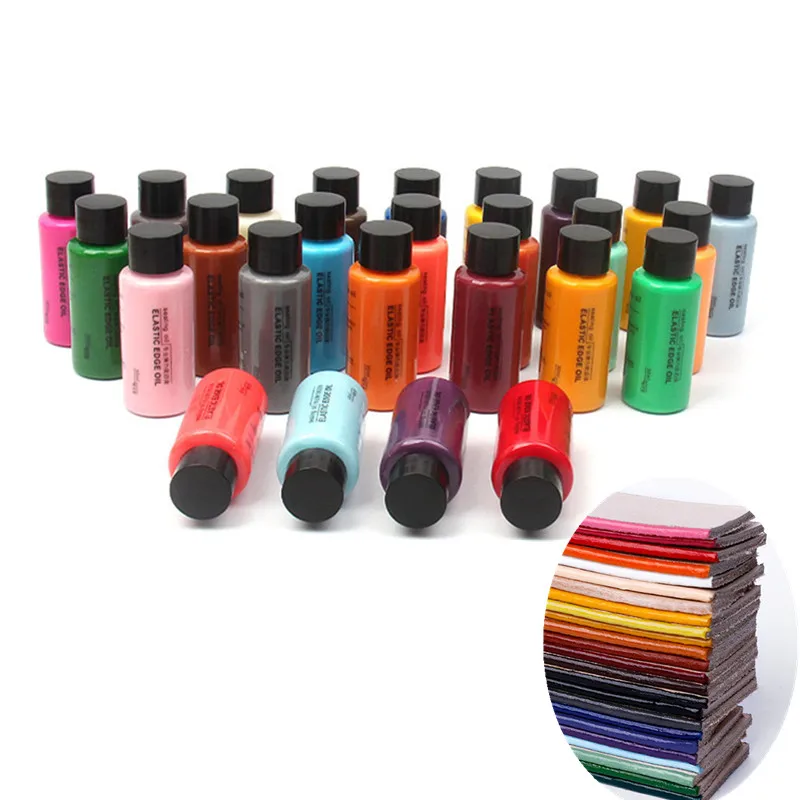 Leather Dye 43 Colors 1Pcs 30ML Leather Paint Set DIY Crafts Edge Oil