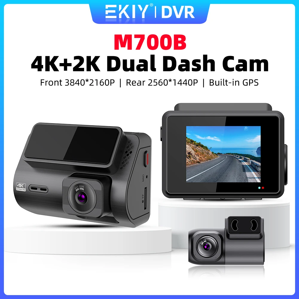 Z-Edge Dash Cam Auto GPS Integrato WiFi 2K+1080p Doppio Obiettivo Anteriore & Posteriore, Telecamera Auto 2,7'' Grandangolare 155°, Registrazione in Loop, Supporto Memoria Esterna 256GB