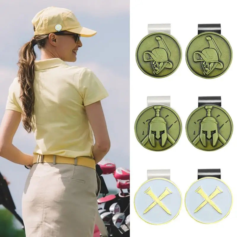 

Magnetic Golf Ball Marker Hat Clip Metal Golf Ball Marker With Hat Clip Golf Accessories For Men Women Golfer Removable Attaches