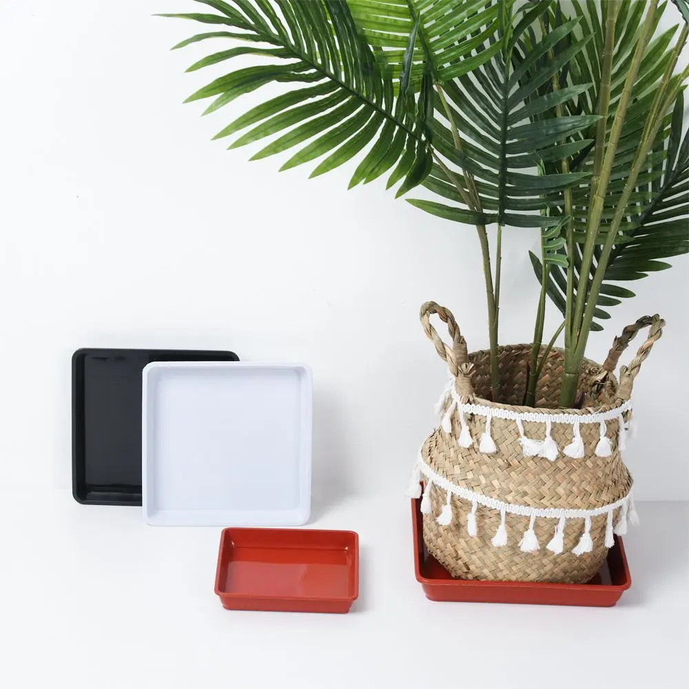 Plastic Plant Saucer 4/6/7/8/10 inch Plastic Plant Pot Saucer Drip Trays Indoor Outdoor Heavy Duty Square