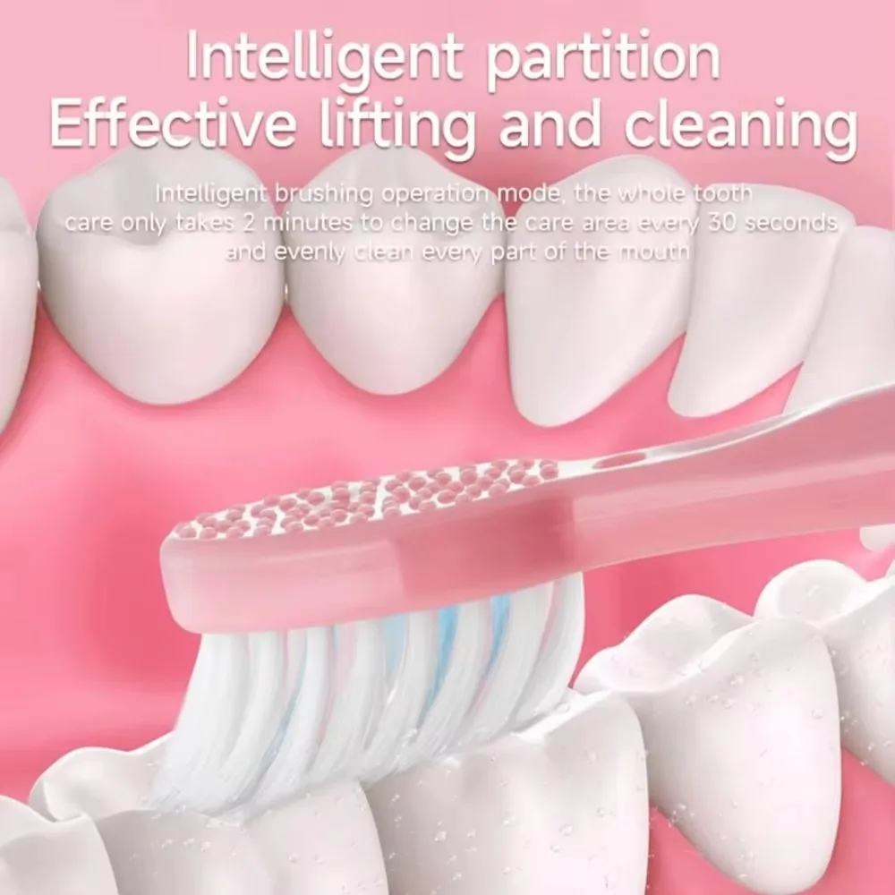 Premium Adult Electric Toothbrush for Home or Travel - Available in Blue, Pink, and White