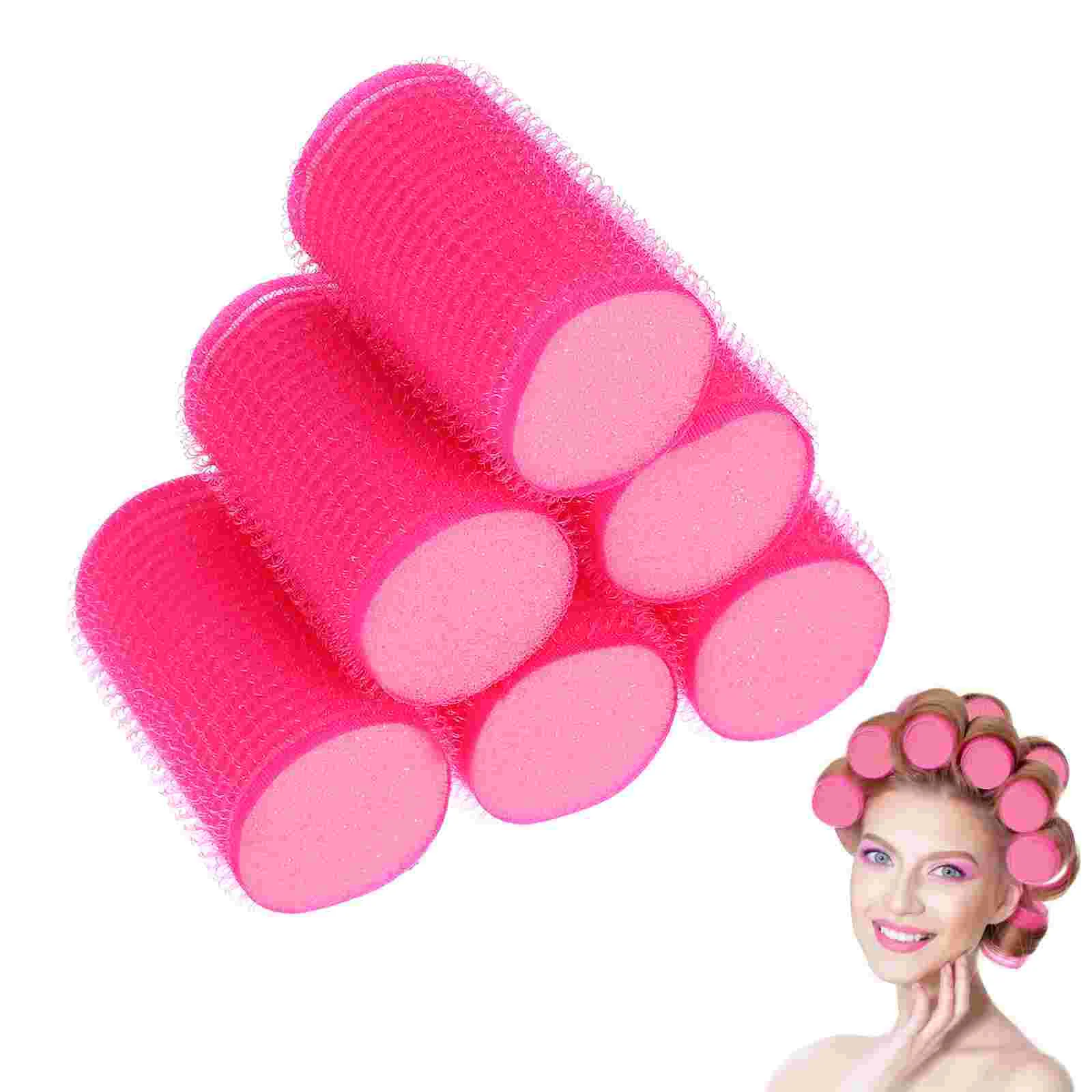 12Pcs Self Adhesive Hair Sponge Roller Hair Curler Sponge Women Styling Tool Stick Temporary Rollers