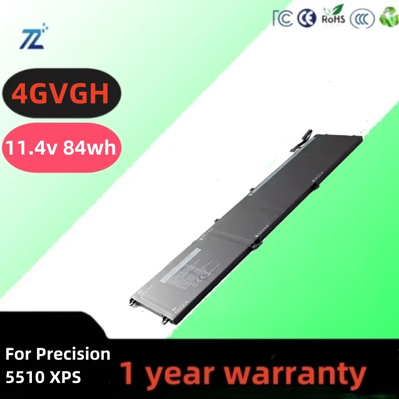 

Lithium Ion Batteries 11.4v 84wh 7800mah 6cell 4gvgh Laptop Battery For Precision 5510 Xps 15 9550 15-9550-d1828t Xps15 9550