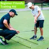 Golf Alignment Stick, 2 Set Golf Alignment Rods, 48" Collapsible Alignment Stick Golf Training Aid For Aiming, Putting, Posture 6