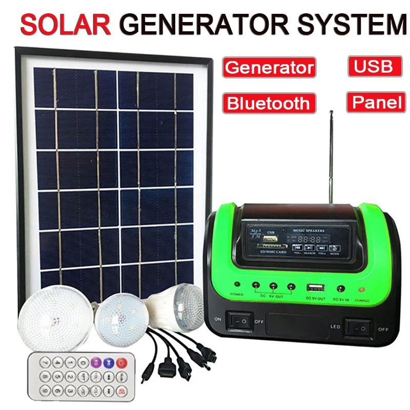 

Solar Generator with Solar Panels Portable Solar Power Station Lifepo4 with Led Flashlight Solar Powered For Home Use Camping
