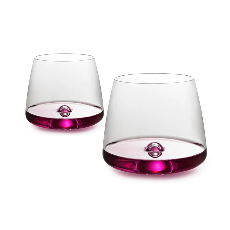 2 Pezzi Danimarca Vortex Whisky Glass Bicchieri Da Vino In Cristallo Vecchio Stile Swirl Eddy Rock Tumbler Cognac Brandy Snifters Tazza Di Liquore