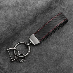 Luxury Carbon Fiber Keychain - Elegant Keyring and Stylish Key Accessory Gift (Type B)