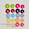 2.5x2.5cm C-shaped earrings in Europe and America, popular candy color, no ear hole, ear bone clip, acrylic ear clip for women 2