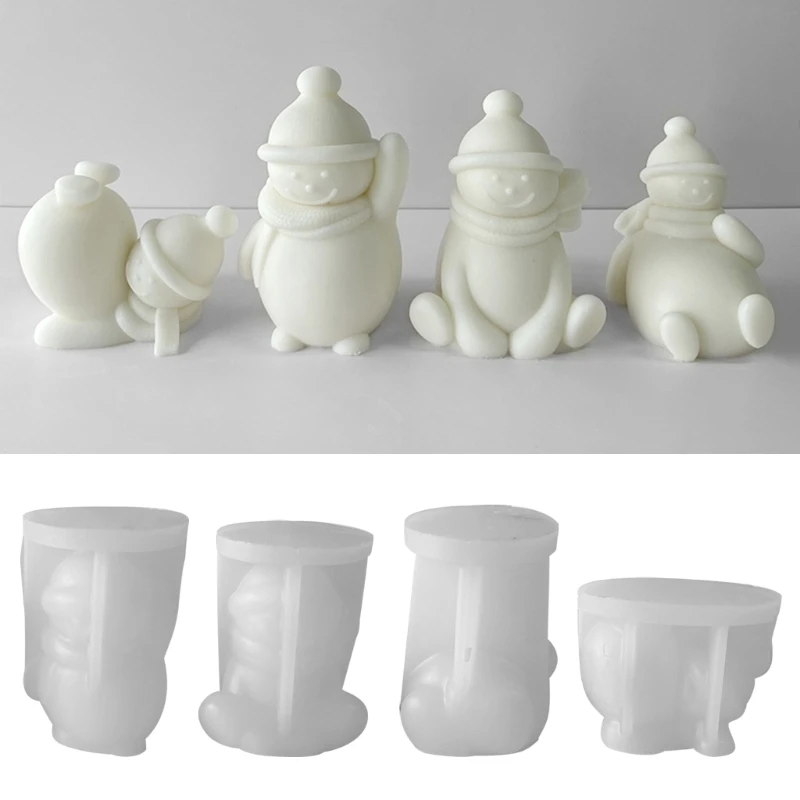 

Форма для свечи в виде снеговика